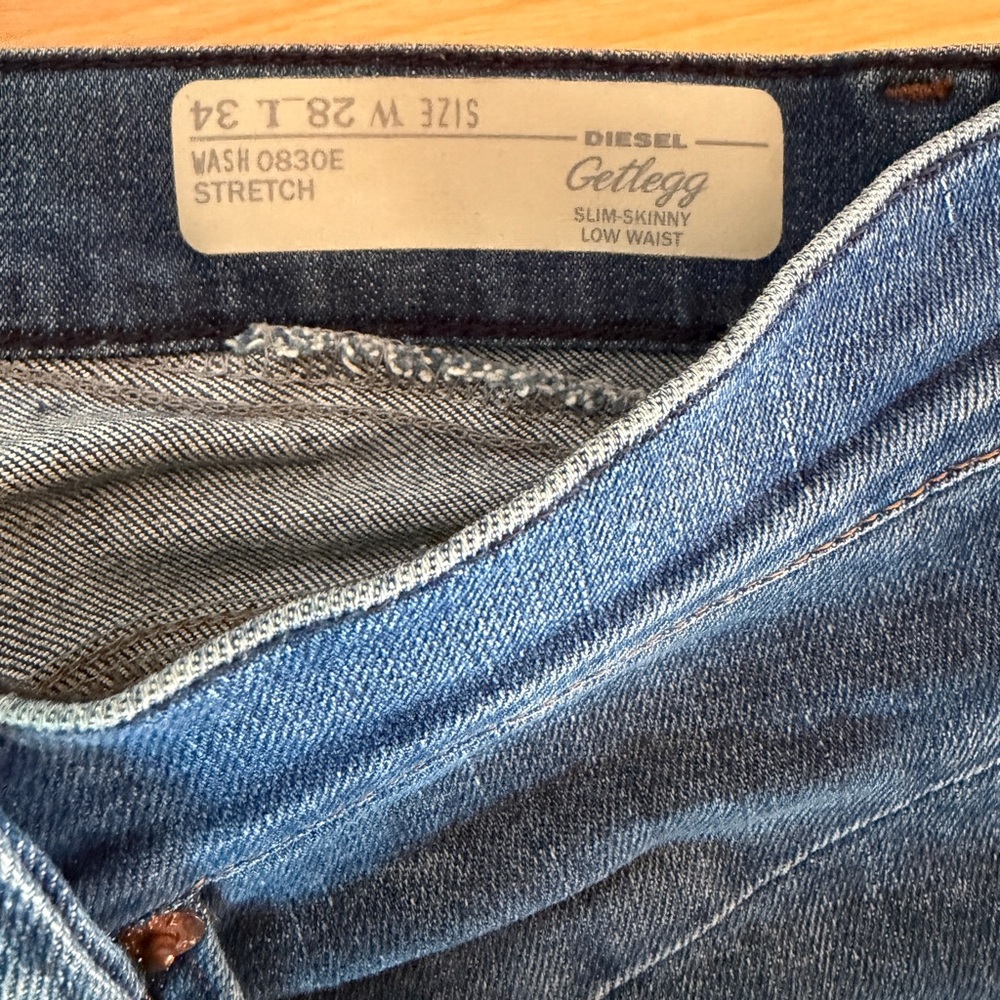 Diesel Getlegg Women’s Jeans W28 L34 Wash 0730E - Picture 9 of 10